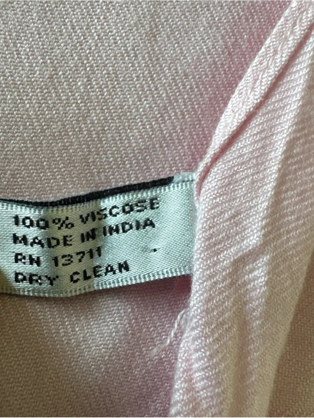 Valerie Stevens Pink Pashmina Shawl Wrap Twisted Tassel Fringe Polyester 35x78